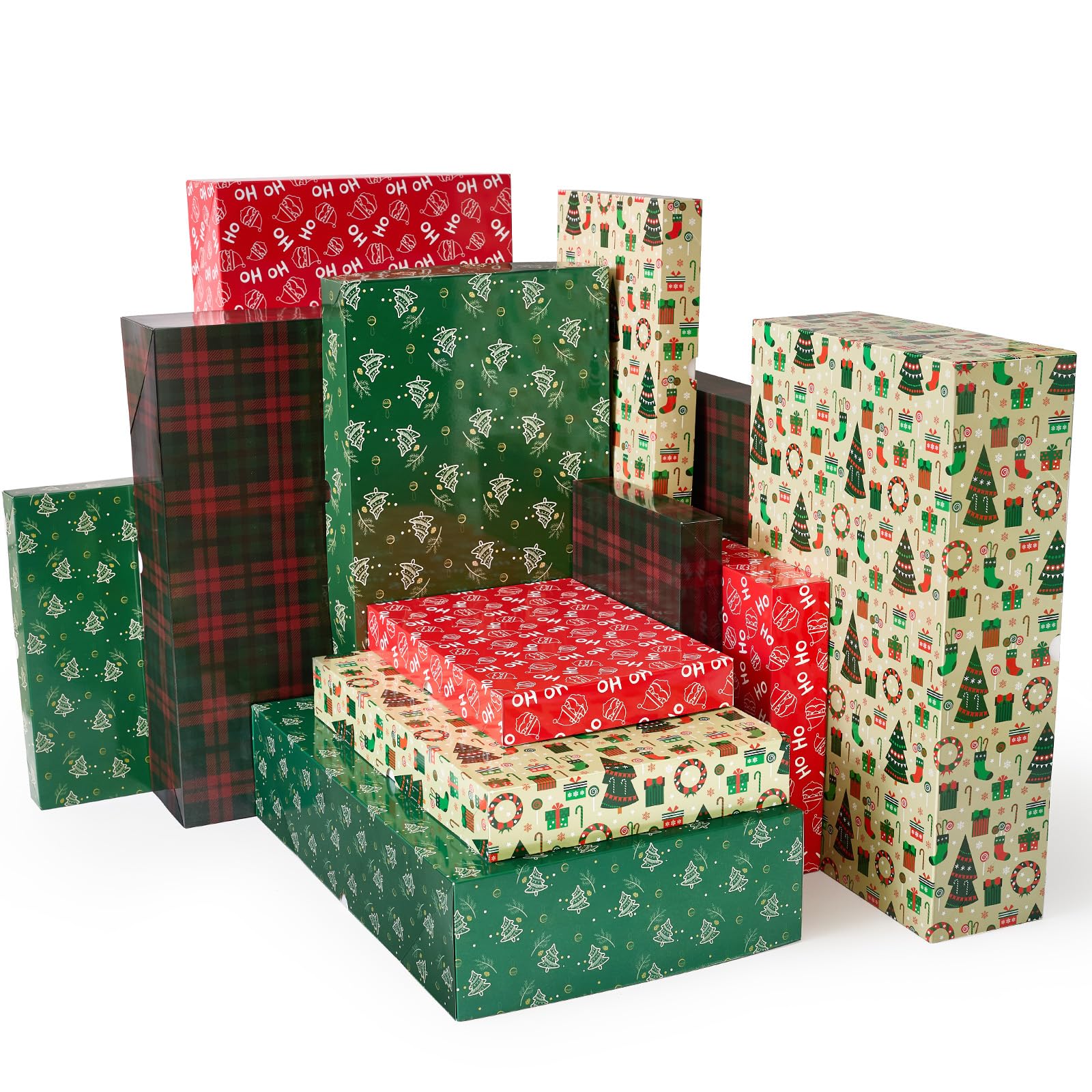 Amazon.com: YANGTE 12 Pack Large Christmas Boxes for Presents